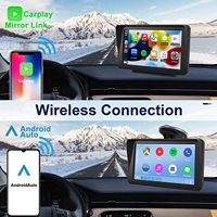 Le plus récent moniteur Portable Carplay écran tactile miroir lien/Google/GPS Navigation sans fil Apple Carplay Android Auto autoradio