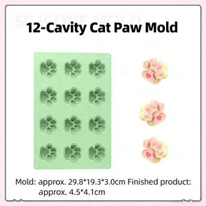 Molde de Silicona de Grado Alimenticio para Fondant y Jabón, Molde para Decoración de Pasteles, Molde para Cubitos de Hielo, Herramientas para Hornear DIY, Molde de Silicona Personalizado - Product Image 6