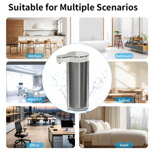 350Ml Thép Không Gỉ Xà Phòng 304 USB Sạc Không Thấm Nước Tự Động Xà Phòng <span class=keywords><strong>Dispenser</strong></span> Cho Nhà Bếp Thương Mại - Product Image 5