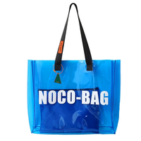 Sac à provisions en PVC de couleur transparente étanche à la Offre Spéciale sac fourre-tout transparent pour cadeau et promotionnel avec poignée