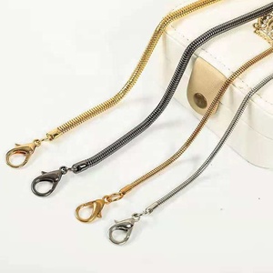 Cadena decorativa para bolso de mano con gancho a presión para ambos extremos, cadenas opcionales, compatible con personalización de aluminio perak teroksidasi - Product Image 2