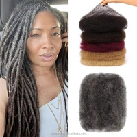 Cheveux Afro Kinky 100% naturels en vrac pour dreadlocks, cheveux humains bouclés Afro Kinky noirs naturels pour tresses au crochet pour femmes noires