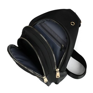 Bolso de Pecho para Mujer, Moderno, con Múltiples Compartimentos con Cierre, Portátil, Tipo Bandolera, para Uso Diario, en Colores Negro, Rojo, Morado, Rosa y Azul, Verano 2025 - Product Image 1