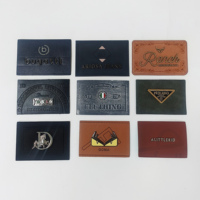 Étiquette en cuir avec logo 3D en métal de haute qualité, badge en PU personnalisé pour vêtements, universel pour jeans et sweats à capuche