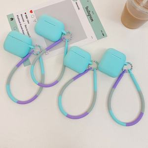 Nouveau Anti-perte pour <span class=keywords><strong>AirPods</strong></span> Pro2 étui souple en Silicone <span class=keywords><strong>de</strong></span> protection lanière élégante couture couleur souple écouteurs écouteurs couverture pour Air - Product Image 3