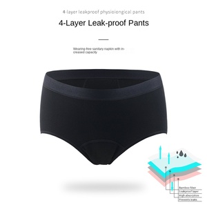 Mutande Mestruali a <span class=keywords><strong>4</strong></span> Strati in Tinta Unita Taglie Forti per Donne - Product Image 2