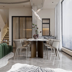 Magnifique villa design avec plans 3D+CAD modernes pour application en cuisine dans un célèbre projet de développement <span class=keywords><strong>immobilier</strong></span> - Product Image 3