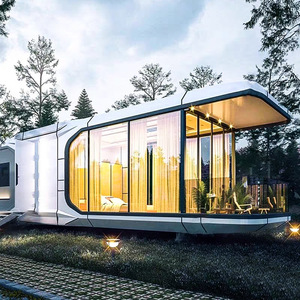 Casa Cápsula de Lujo Prefabricada para Turismo, Insonorizada, de Rápida Construcción y Desmontable, Ideal para <span class=keywords><strong>Playa</strong></span>, Jardín o Resort al Aire Libre - Product Image 4