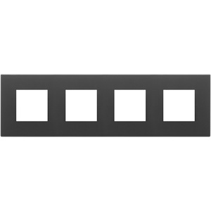 ปลั๊กและเต้ารับแบบแผ่นสีดำซาติน 8M 2+2+2+2 ขนาด 34.2 ซม. - Product Image 1