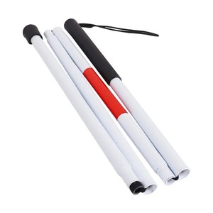 Canne de marche pliante WISHMED Guide Cane 124 cm, réglable, portable, blanche, pour personnes aveugles - Product Image 1