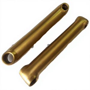 Brazos de manivela para bicicleta BMX personalizados XACD, hechos por ti, juego de manivela con color dorado, brazos de manivela BMX con anodizado dorado - Product Image 1