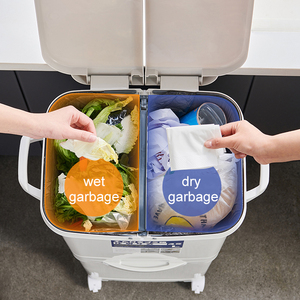 Nhà Trong Nhà Tái Chế Rác Thùng Rác Có Thể Nhà Bếp Nhựa Chất Thải Thực Phẩm Bin Với Nắp - Product Image 6