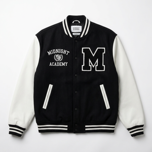 Custom <b>men</b> fleece Varsity <b>Jacket</b> Chenille Embroidery Stand Collar Style Baseball Uniform Coat Winter Woolen <b>Men's</b> <b>Jackets</b> - Product Image 1