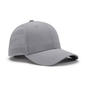 Casquette de baseball à 6 panneaux, personnalisable en usine, vierge, perforée au laser, respirante, pour l'été, en gros, en stock - Product Image 2