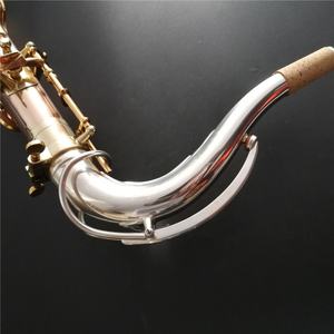Lunette <span class=keywords><strong>de</strong></span> saxophone OEM en cuivre, couleur argent, cuivre Rose Bb, col argent - Product Image 5