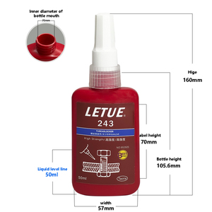 Adesivo a filo blu rimovibile viene utilizzato per viti e bulloni per evitare allentamenti dovuti alle vibrazioni ed è resistente all'olio - Product Image 2
