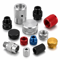 Pièces en aluminium anodisé usinées sur commande par CNC, boutons, pieds, entretoises et composants en laiton usinés avec précision sur tour