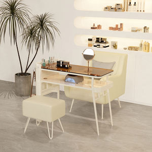 <span class=keywords><strong>Mesa</strong></span> <span class=keywords><strong>de</strong></span> decoración <span class=keywords><strong>de</strong></span> uñas estilo crema, diseño moderno <span class=keywords><strong>de</strong></span> metal con aspiradora integrada, especial <span class=keywords><strong>para</strong></span> tiendas <span class=keywords><strong>de</strong></span> decoración <span class=keywords><strong>de</strong></span> uñas - Product Image 1