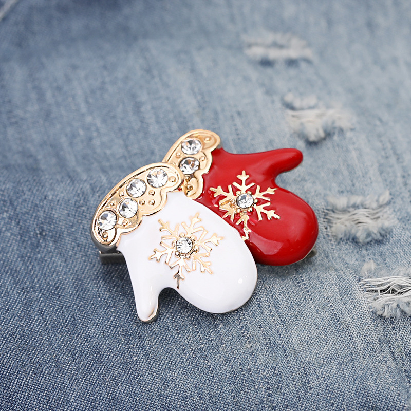 Amazon Offre Spéciale Noël Broche 2021 Bas de noël cloche bonbons bonhomme de neige Broche broche De Sapin De Noël