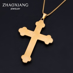 Collares con Colgantes de Cruz, Joyería Chapada en Oro, Accesorios de Acero Inoxidable, Cadenas de Moda - Product Image 5