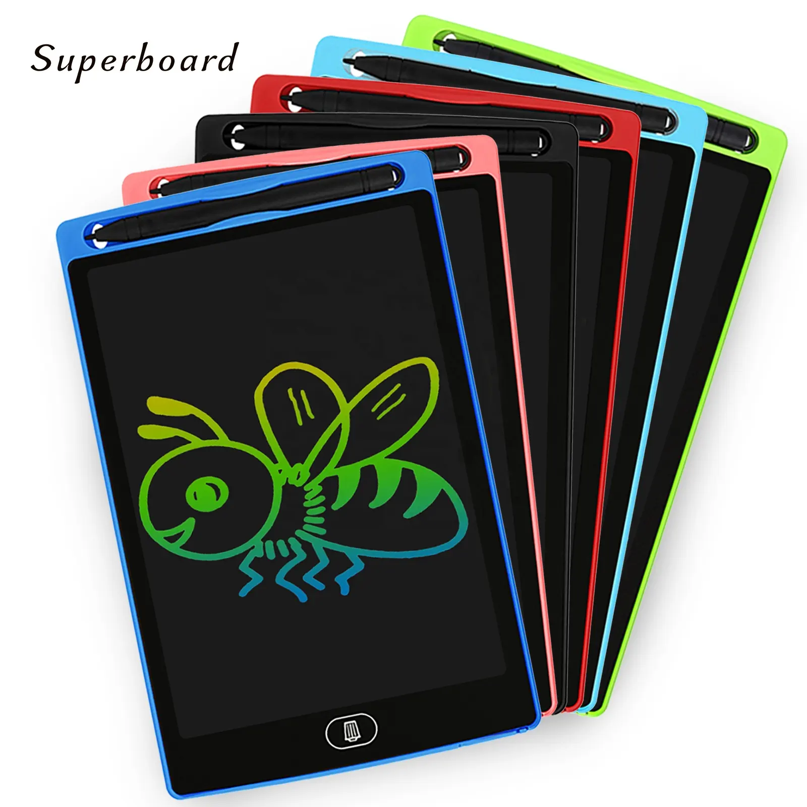 Supermercato SUPERBOARD vendita calda bambini elettronico 8.5 pollici LCD doodle board disegno schizzo lavagna scrittura tablet fabbrica