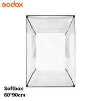 Boîte à lumière rectangulaire Godox 60*90cm avec double tissu diffuseur et monture Bowens pour studio photo, flash et speedlite
