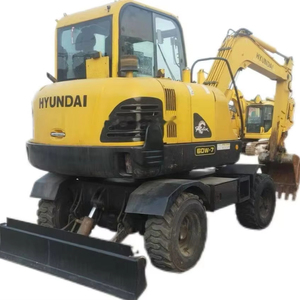 Excavadoras de ruedas usadas 6TON Hyundai Excavadora de orugas de segunda mano Hyundai R60W-7 - Product Image 1