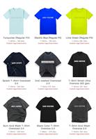 T-shirt DTG imprimé délavé à l'acide, graphisme personnalisé selon votre design, 100% coton, grande taille, coupe carrée, t-shirt vierge court, t-shirt épais pour homme