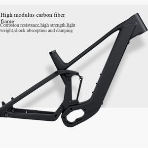 Vélo <span class=keywords><strong>électrique</strong></span> à assistance <span class=keywords><strong>électrique</strong></span> sans fil, amortisseur en fibre de carbone, 250W, moteur central, 12 vitesses, batterie lithium EM19, VTT à suspension souple - Product Image 3