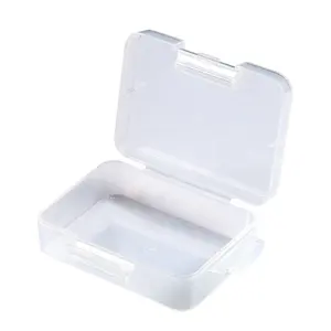 Wholesale Transparent Plastic Box Storage Packaging Small Custom Logo Color Mini Case Clear Plastic Storage