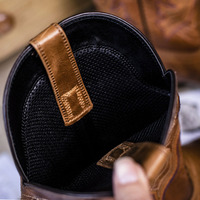 Bottes de cowboy occidentales en cuir véritable de vachette pleine fleur, style ethnique rétro, grande taille, vente en gros Xinzirain