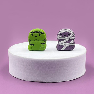 Accessoires de stylos perlés DIY pour enfants, perles en silicone à motifs d'animaux de dessin animé, vente en gros directe usine - Product Image 2