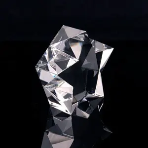 Eer Van Crystal Fashion Star Shape Design K9 Crystal Glass Trofee Award Souvenir Voor Relatiegeschenk