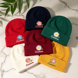 Gorros de Punto Personalizados con Logotipo, para Invierno, Lisos, Gruesos, de Terciopelo, Versátiles, al por Mayor - Product Image 5