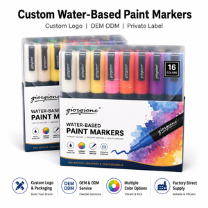 Giorgione Versatile, Paquete de 16 Marcadores de Pintura a Base de Agua, Herramientas de Manualidades Personalizadas para Artistas, Marcadores Personalizados Directo de Fábrica - Product Image 1