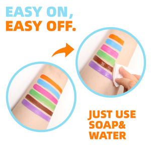 GP لوازم طلاء الجسم المقاوم للماء ضد الغسل والعرق مقاوم للماء قابل للغسل كريم لحفلات الهالوي - Product Image 6