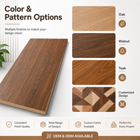 Panneau MDF mélaminé à grain de bois résistant au feu et à l'humidité pour usage hôtelier avec installation sur site