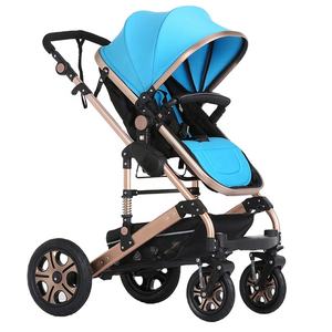 Cochecito de bebé de lujo plegable 3 en 1 de alta calidad con marco de aluminio Logotipo personalizable OEM Comprar barato de China - Product Image 5