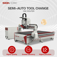 Router CNC Semiautomático de 3 Ejes para Madera, Máquina de Producción de Alta Velocidad para Corte de MDF y Contrachapado