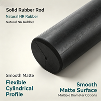 Barre en caoutchouc naturel NR, barre ronde en caoutchouc, haute élasticité, résistante à l'usure, durable pour l'étanchéité industrielle, coussin, usinage, OEM personnalisé