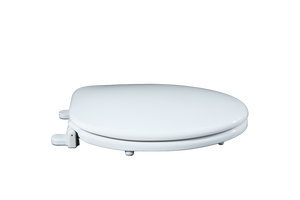 Siège de toilette blanc haute performance avec charnières à fermeture lente et forme ergonomique pour un confort ultime et une utilisation quotidienne durable - Product Image 3