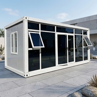 Maison conteneur extensible 20ft 40ft, ignifuge classe A1, maison préfabriquée modulaire de luxe, prête pour ADU, espace de vie extensible