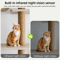 Distributeur automatique de nourriture pour animaux de compagnie avec caméra HD 1080P, surveillance à distance audio bidirectionnelle, minuterie intelligente et contrôle par application