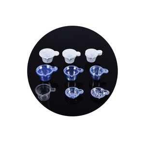Vaso de orina de plástico Wande Guanglian de 30ml, 40ml, 50ml, 60ml, desechable, con asa, transparente, blanco lechoso, para uso médico. - Product Image 1