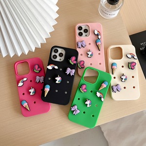 PH791 DIY cartone animato creativo <span class=keywords><strong>unicorno</strong></span> custodia per <span class=keywords><strong>iPhone</strong></span> 16promax 15 Pro Max 12 custodia per telefono, 11 Silicone - Product Image 2