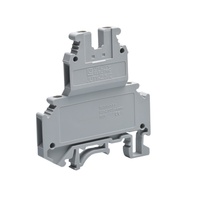 UTL 500V 32A double couche cuivre acier inoxydable pince à vis connecteur de fil din borniers montés sur rail remplacer UKK3