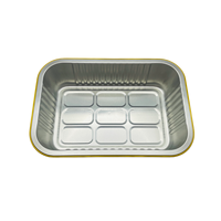 Contenants alimentaires rectangulaires écologiques de 750 ml avec couvercles en plastique et feuille d'aluminium pour plats à emporter et pâtisseries, couleur personnalisable