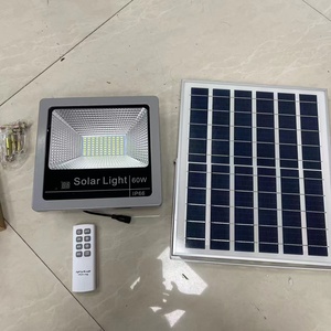 SL-389 100W luci di inondazione a LED <span class=keywords><strong>solare</strong></span> esterna IP66 telecomando illuminazione da giardino con indicatore di potenza <span class=keywords><strong>corpo</strong></span> in alluminio - Product Image 1