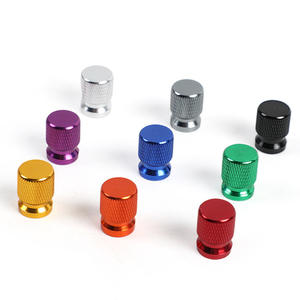 Bouchons de valve en alliage d'aluminium texturé de 12 mm, qualité supérieure, universels pour voitures et motos, type à visser, directement de l'usine - Product Image 1