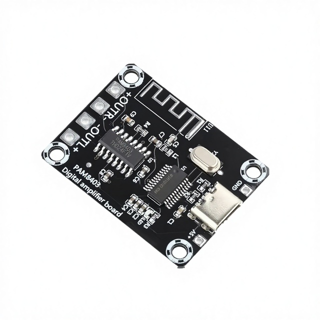 XH-A155 Mini PAM8403 Ultra-Clear for Digital Amplifier Board with Type-C Powering Dual 5W Amplification for Speakers